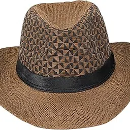 FabSeasons Casual Woven Homburg Hat for Men-image-18