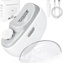 SHOPECOM Electric Automatic Nail Clipper with Light & 2 Speeds Design, Nail Scraps Storage,USB Rechargeable Safety Fingernail Trimmer for Baby, Kids, Seniors and Adult-image-67