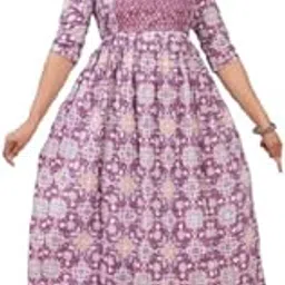 Pure Cotton Printed Kurti Gown | Maternity Kurti for Feeding Zippers | Floral Printed Maternity Feeding Kurti-picture-52