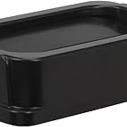 Continental 7325BK Wall Hugger Drop Shot LLDPE Waste Lid, Rectangular, 8.25" Width x 16.75" Depth, Black-picture-30