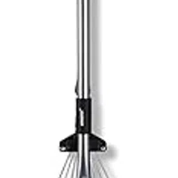 HMAA Heavy-Duty Telescopic Metal Small Rake (1.8 to 2.4 Feet) with Adjustable Expanding Fan Head and Smooth Grip Handle for Efficient Lawn, Yard, Garden Leaf, Durable Steel Construction (Silver)-image-16