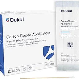 Dukal 9006 Cotton Tipped Applicator, Non-Sterile, 6 (1000 Boxes of 10) (Pack of 10000)-picture-23