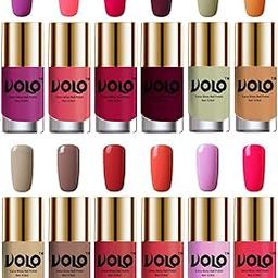 Volo Super Shine Nail Polish Set of 12 Vibrant Shades (Bright Plum, Pink Mania, Moon Magenta, Wine, Mischievous Mint, Flirty Nude, Nude, Dark Nude, Coral Compass, Peach Crush, Light Purple, Passion Pink)-picture-27