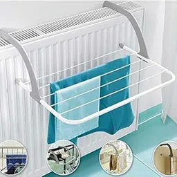 istore Adjustable Clothes Drying Rack Shelf Balcony Window Laundry Hanger Clothing, Socks and Plant Storage Holder Outdoor/Indoor Clothes-Towel Drying Rack Hanging on The Door Bathroom Windowsill-picture-54
