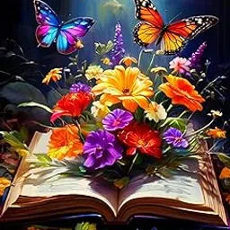 TREXEE Flowers Diamond Painting Kits for Adults & Kids - DIY 5D Butterfly Diamond Art Kits for Beginners, Diamond Paint By Numbers Kit DIY Round Diamond Painting Flowers Art Crafts, are Great for Decorating Home Walls and Holiday Gifts (12x16 inch) Unframed-image-76