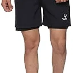 WILDBROCKET Men's 2 in 1 Workout Running Shorts Gym Athletic Sports Shorts-image-75