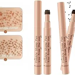 Waterproof Freckle Makeup Pen Set with Natural Coffee and Chestnut Tones, Easy Stamp Design for Cute Fake Freckles That Last All Day, Create a Youthful Sun-Kissed Look in Seconds Without Smudging-picture-14