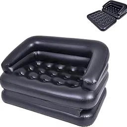 Outraveler Inflatable Couch Air Sofa Bed, Blow Up Sofa for Camping Waterproof, Black-picture-26