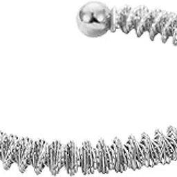 peora Silver Plated Stainless Steel Metal Kada Fancy Bracelet Stylish Jewellery Gift for Men & Boys-picture-28