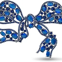 Vintage Bow Brooch Pin | 18k Gold Plated | Trendy, Lightweight & Comfortable | Stylish & Tarnish-Resistant | Qty : 1pc-image-95