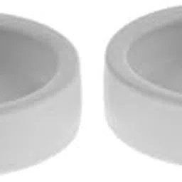 FABLOFT® 3x2Pcs Reptile Feeder Ceramics Reptile Lizard Food Bowl Anti-Escape White M-picture-22