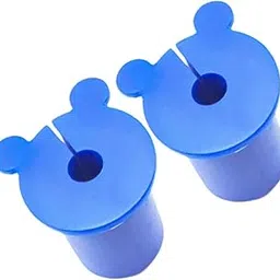THE STYLE SUTRA Cable Feed Through Bushings Silicone 2X for 1" Wall Hole Furniture Wire Hole Blue image 1