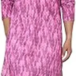 see designs Men's Full Sleeve Mandarin Collar Tie & Dye Printed & Embroidered Cotton Straight Kurta with Pyjama-picture-30