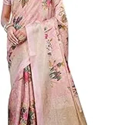 yashika Women's Elegant Printed Art Silk Saree Set with Blouse - Elevate Your Style with Trendy Ethnic Fashion!-picture-36
