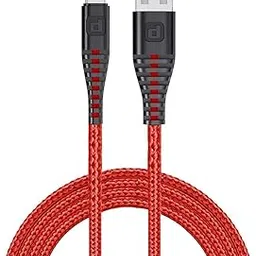 Dubstep Blaze Ultra 30W Type-C 3.5Amp Fast Charging Tangle Free Sturdy 100 cm Cable for Smartphones, Tablets & Other Type-C Devices with 480 Mbps Data Transmission (Red)-picture-16