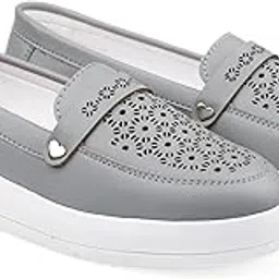 bxxy Women's Faux Leather Material Casual Slip-On Loafers Shoes.-picture-17
