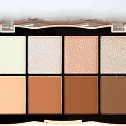 Higlighter & contour pro face make up palettte (SHADE A)-image-48