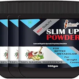 Inlazer Slim Up Weight Loss Powder For Protein Powder for Weight Control & Manage| Natural Stimulant Free Fat Loss/Weight Formula-100% Ayurvedic Powder-image-13