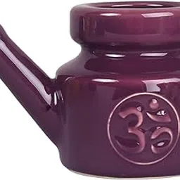 SECRET DESIRE Ceramic Neti Pot Leakproof Sinus Rinse Pot Durable for Nasal Cleansing 350ml Purple|Natural & Alternative Remedies|Neti Pots & Cleansers-picture-13