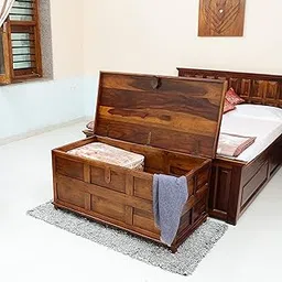royal ambience Trunk (sandook) Wooden — Heritage | Wooden Storage Trunk | Honey Sandook Box-picture-29