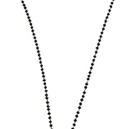 GVG Fashion Jewelry PEARL BLACK BEAD HAND MADE MANGALSUTRA (18 INCH) CR-289-picture-45