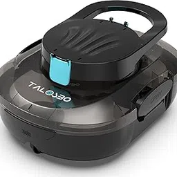 TALOSBO Pleco S1 Cordless Robotic Pool Cleaner with 75-80Mins Runtime, 2.5H Fast Charging, Small Pool Vacuum Robot for Above-Ground Flat-Bottom Pools up to 645 Sq.ft, Lightweight, Auto-Parking image 1
