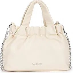 fastrack Ruched Sling Bag for Women | Compact Faux Leather Crossbody with Detachable Chain Strap, Magnet Closure and Inner Pockets | Minimalist Everyday Sling for Casual and Evening Looks-picture-56