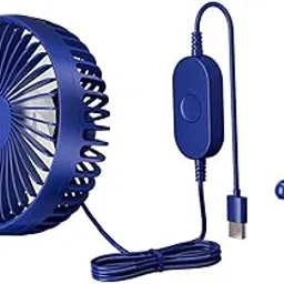 TRENDYNEST USB Car Fan Backseat Portable Headrest Mount 12V 24V for Truck Home Van Blue | Home & Garden | Home Improvement | Heating, Cooling & Air | Portable Fans-image-4