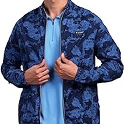 technosport Men's Polyester Standard Length Slim Fit Printed Regular Jacket With SPF50+, Quick Dry for Regular Use-picture-8