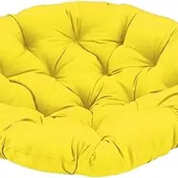 MERISHOPP™ Hammock Chair Cushion 60Cmx60Cm Egg Swing Chair Cushion for Home Porch Patio Yellow-picture-64