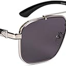 voyage UV Protected Brown Rectangle Sunglasses for Men & Women (58243MG4163)-picture-2