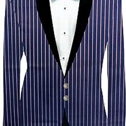 KUNDAN SULZ GWALIOR Men's Un-Stitch Blazer Fabric (2.00 Meters; Dark Blue & Red/White)-image-38