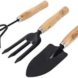 Aktnil LittleGreen Thumb Kids Garden Tool Kit - Mini Shovel, Rake, and Spade with Wooden Handles for Fun and Educational Gardening.-picture-28