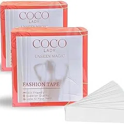 coco lady Double Sided Fashion Tape for Clothes | Premium, Transparent, Skin Friendly, Strong Hold, Sweatproof Body Tape | 36 Strips-picture-10