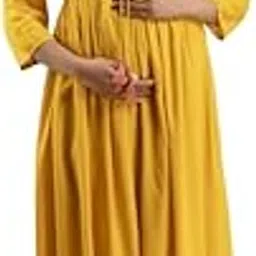 attirezilla Women's Rayon Floral Embroidery Anarkali Maternity Feeding Kurti-picture-10