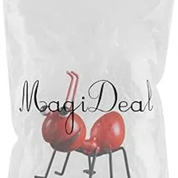 CALANDIS® Ant Garden Decor Metal Ant Yard Wall Decor Fence Hanging Decoration Red-picture-59