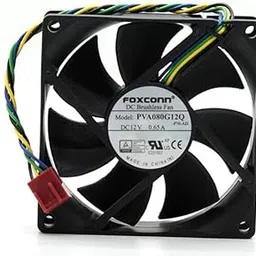PVA080G12Q FOXCON 80mm DC Brushless Fan, 12V 0.65A, 150 CFM Airflow, 4-Pin PWM Connector, Computer Cooling Fan-picture-17