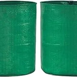 HDPE UV Protected Round Plants Grow Bags 24x24 Inches Pack of 2 Green Colour Suitable for Terrace and Vegetable Gardening-picture-15