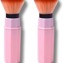 Out Of Box Pack of 2 Makeup Brush For Foundation Powder - Multicolor | Ergonomic Handle, Non-Porous Synthetic Bristles for Professional Application of Foundation, Eyeshadow, Concealer, Blusher-image-61