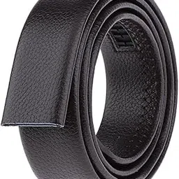 merishopp Men's PU Leather Automatic Waist Belt Slide Waistband without Buckle Coffee| Mens Accessories | Belts|1 Piece Men Belt Without Buckle-picture-32