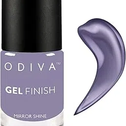ODIVA Gel Finish Nail Polish Long-Lasting, Glossy Nail Polish | Fast Drying, 11 ML (64 Lavender Mist (Purple))-picture-30