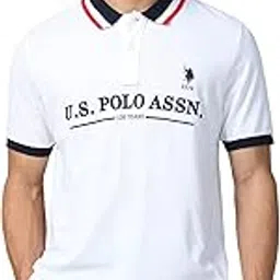 u.s. polo assn. U.S.Polo Association Men's Boxy Fit Brand Embroidered Polo Shirt (USTSHF0603_White_2XL)-picture-27