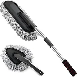 Microfiber Car Dusters with Long-Handled Car Cleaning Dust for The Exterior and Inside of Cars, Motorcycles, and Car Cleaning Kits ((2 PCS) CAR Duster)-image-99