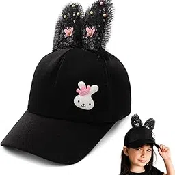 vritraz Cat Face Cartoon Character Printed Little Cap for Kids, Baby Girls & Boys 3-12 Years-picture-34