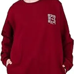 perf Women’s Soft Fleece Sweatshirt – Denim Blue, Poly-Cotton Blend, 340 GSM Warmth-picture-12