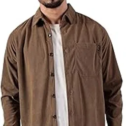 thomas scott Men's | Corduroy | Full Sleeve | Slim Fit | Polyester-Blend | Single Pocket | Spread Collar | Casual Shirt-picture-39