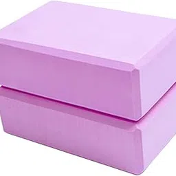 Yoga Blocks EVA Foam Exercise Bricks Provides Stability Balance and Support Improve Strength, Lightweight High Density Yoga Bricks- Pack of 2 (Multicolor)-picture-55