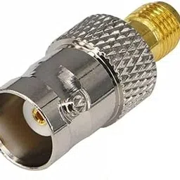 NBR RF Adapter BNC Female to SMA Female RF Coaxial Adapter Jointer BNC to SMA Jack Antenna Connector for LAN Devices, WiFi, SDR-1 pc.-image-0