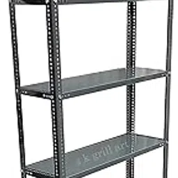 s k grill art Storage Rack 5 Shelves 22 Gauge Plate, 16 Gauge Angle (18 x 36 x 72 inch, Grey)-picture-23