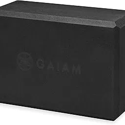 Gaiam Yoga Block - Supportive Latex-Free EVA Foam Soft Non-Slip Surface for Yoga, Pilates, Meditation (Black)-picture-28